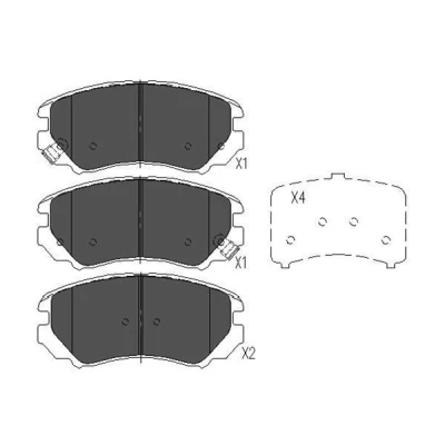 Imagem de KAVO PARTS KBP 3008 Jogo de pastilhas para travão disco com avisador sonoro desgaste HYUNDAI: Coupe II, COUPE, Tucson, KIA: Soul I, Sportage II