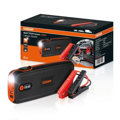Imagem de OSRAM BATTERYstart 400 OBSL400 Auxiliar de partida portátil com iluminação fundo endado, norauto, oscaro, mister auto