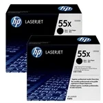 Imagem de HP 55X Pack Ahorro Tóner Original Laserjet Alta Capacidad Negro