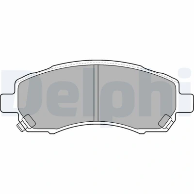 Imagem de DELPHI LP1545 Jogo de pastilhas para travão disco com avisador sonoro desgaste chapa anti ruído acessórios SUBARU: Impreza I Sedan