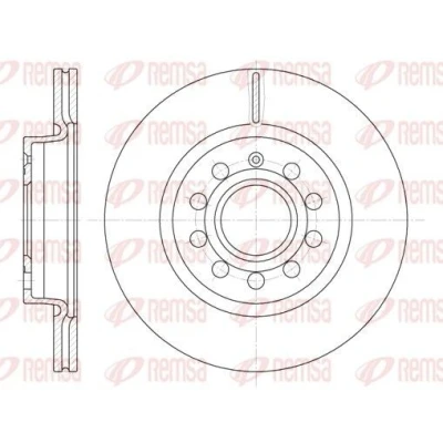 Imagem de REMSA 6647.10 Disco de travão Eixo dianteiro 279,9, 279,9 22 9 ventilado VOLKSWAGEN: Golf 4, 6, 5, AUDI: A3 Sportback, Hatchback