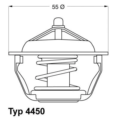 Imagem de WAHLER 4450.83D Termóstato, líquido de refrigeração 83oC com junta PEUGEOT: 306 Hatchback, Boxer Camião plataforma/Chassis, 406 Sedan