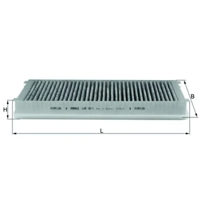Imagem de MAHLE ORIGINAL LAK 32/1 Filtro, ar do habitáculo Filtro de carvão ativado 322,0, 325,0 165 34,0 PEUGEOT: 406 Carrinha, Sedan, PORSCHE: 911 Coupe