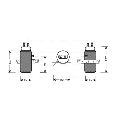 Imagem de PRASCO SBD043 Filtro Secador R 134a Aço