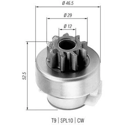 Imagem de MAGNETI MARELLI 940113020325 Pinhão, motor de arranque