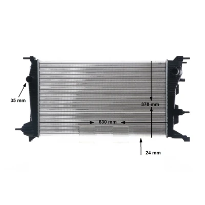 Imagem de MAHLE ORIGINAL CR 840 001S Radiador, arrefecimento do motor 828 378 24 Aletas de refrigeração unidas mecanicamente RENAULT: MEGANE 3 Grandtour
