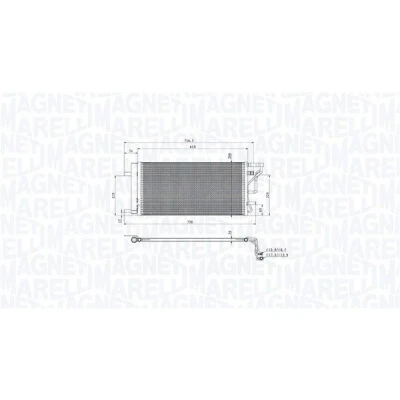 Imagem de MAGNETI MARELLI 350203105200 Condensador com secador 288 590 16
