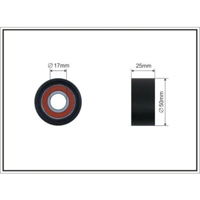 Imagem de CAFFARO 500646 Polia de Desvio VOLKSWAGEN: T Cross