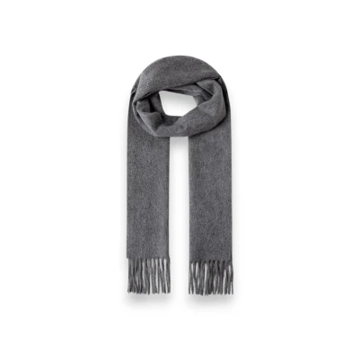 Imagem de Hackett London Scarf Solid Patch CASH Cachecol, Homens, Tamanho: One Size, College grey
