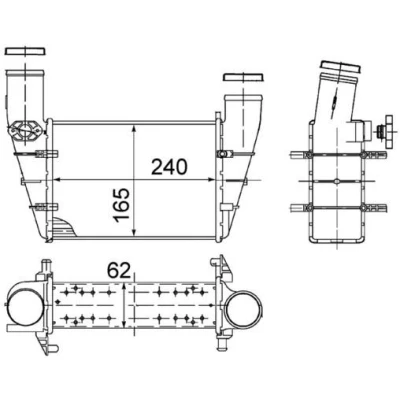 Imagem de MAHLE ORIGINAL CI 130 000S Intercooler AUDI: A4 B5 Avant, A6 C5 Sedan, VOLKSWAGEN: Passat Variant, Sedan
