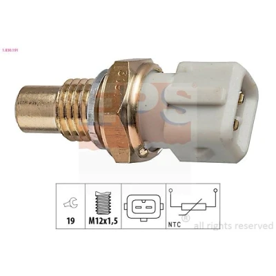 Imagem de EPS 1.830.191 Sensor da Temperatura do Líquido de Refrigeração Made in Italy OE Equivalent branco RENAULT: CLIO 1, TWINGO LAGUNA VOLVO: 460 L
