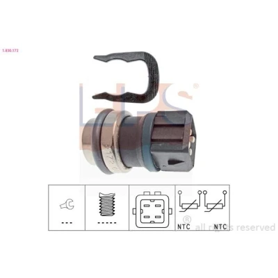 Imagem de EPS 1.830.172 Sensor da Temperatura do Líquido de Refrigeração Made in Italy OE Equivalent verde, preto VOLKSWAGEN: GOLF 3, Polo III Hatchback
