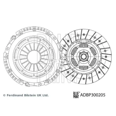 Imagem de BLUE PRINT ADBP300205 Kit de Embraiagem duas peças com massa lubrificante sintética 241mm FORD: S Max Mk1, MONDEO 4 Turnier, KUGA 2, VOLVO: V60 I