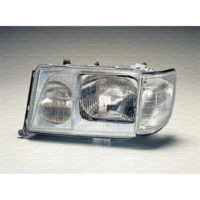 Imagem de MAGNETI MARELLI 710301073317 Farol Principal esquerda H4, H3 Halogéneo com luz intermitente para circulação pela direita MERCEDES BENZ: Classe E Sedan
