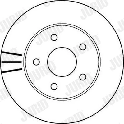 Imagem de JURID 562147JC Disco de travão 305 26 5 127 ventilado revestido sem parafusos JEEP: GRAND Cherokee 2, II