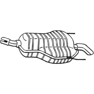 Imagem de BOSAL 185 489 Panela de escape traseira