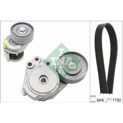 Imagem de INA 529 0342 10 Jogo de correias trapezoidais estriadas Verificar a rotação livre do alternador e, event., substit. VOLKSWAGEN: Passat B6 Variant