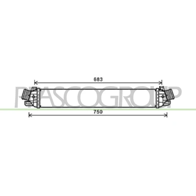 Imagem de PRASCO AA344N003 Intercooler