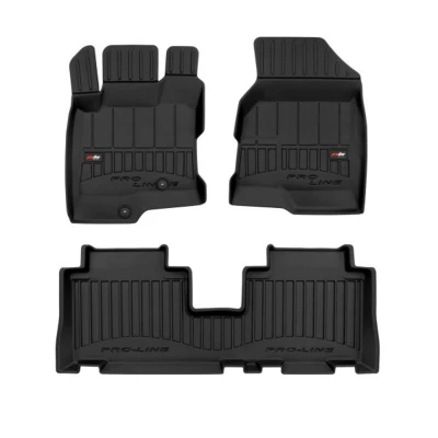 Imagem de FROGUM 3D407558 Conjunto de tapete chão Borracha à frente e atrás 4 preto CHEVROLET: Captiva
