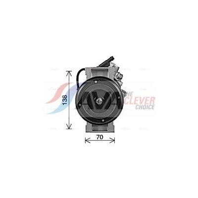 Imagem de AVA COOLING SYSTEMS MSAK747 compressor PXC14 12V PAG 46 R134a com óleo de PAG, embraiagem magnética, sem díodo