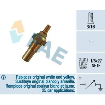 Imagem de Sensor, temperatura do líquido de refrigeração FAE 32080