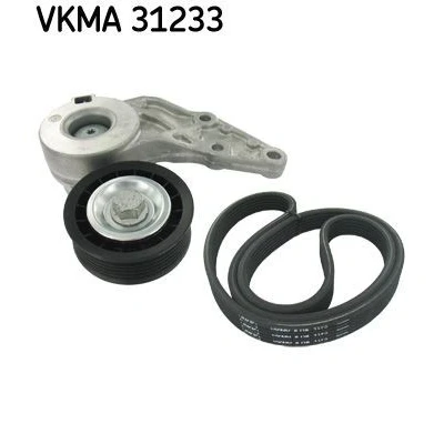 Imagem de SKF VKMA 31233 Jogo de correias trapezoidais estriadas VOLKSWAGEN: Golf 4, Bora Sedan, Sharan I, SEAT: Leon I Hatchback, Toledo 2 Limousine