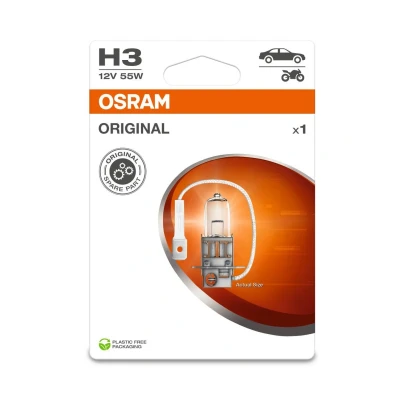 Imagem de OSRAM 64151 1BL Lâmpada, farol de longo alcance H3 12V 55W