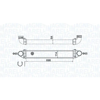 Imagem de MAGNETI MARELLI 351319204210 Intercooler MERCEDES BENZ: Classe B