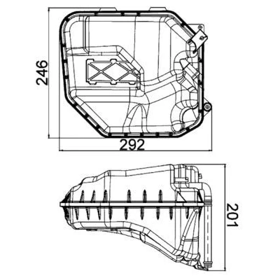 Imagem de MAHLE ORIGINAL CRT 9 000S Depósito de Compensação Refrigerante AUDI: Q7, VOLKSWAGEN: Touareg I