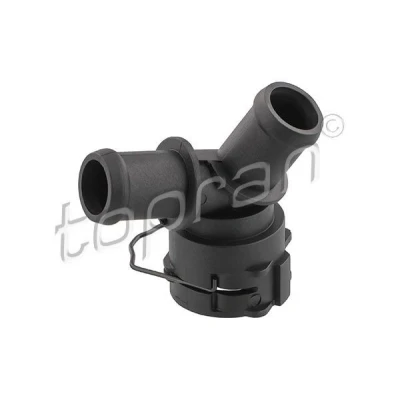 Imagem de TOPRAN 118 496 Flange GFK (plástico reforçado a fribra de vidro), PA 66 GF 30 com junta aro fixação VOLKSWAGEN: Golf 7