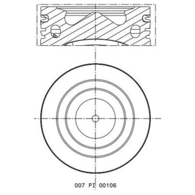 Imagem de Pistão MAHLE 007 PI 00106 001