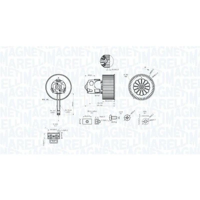 Imagem de MAGNETI MARELLI 069412344010 Motor eléctrico, ventilador do habitáculo 12