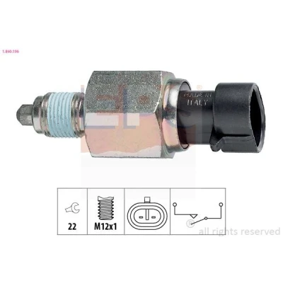 Imagem de EPS 1.860.196 Interruptor, luz de marcha atrás Made in Italy OE Equivalent ALFA ROMEO: 156 Sedan, MiTo, OPEL: Combo D Van / Carrinha