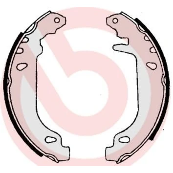 Imagem de BREMBO S 61 519 Maxilas de Travão 180 32 com acessórios PEUGEOT: 306 Hatchback, CITROËN: Xsara ZX Hatchback