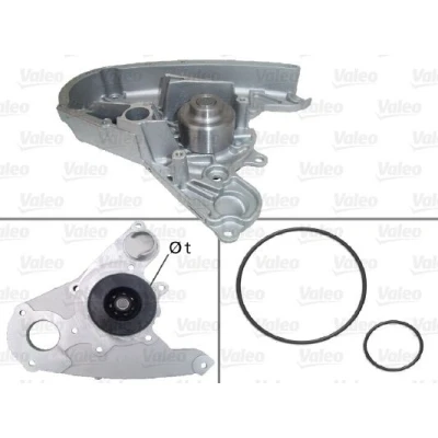 Imagem de VALEO 506864 Bomba de água com polia juntas sem tampa FIAT: Ducato III Van, II Camião plataforma/Chassis, Minibus