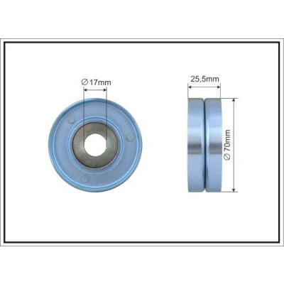 Imagem de CAFFARO 255 00 Polia Tensora BMW: 3 Sedan, Touring, 5 Sedan