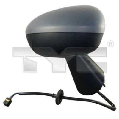 Imagem de Espelho retrovisor Tyc 325 0135 à direita com subcapa preto para regulação eléctrica dos espelhos, convexo, aquecível
