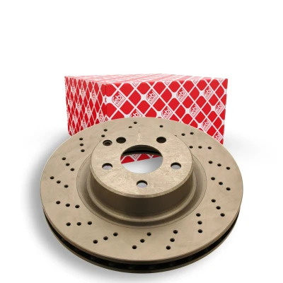 Imagem de FEBI BILSTEIN 21086 Disco de travão Eixo dianteiro 330 32 5 112 perfurado/ventilado revestido MERCEDES BENZ: Classe S Sedan