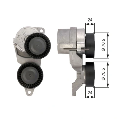 Imagem de GATES FleetRunner Micro V Kit T39026 Polia Tensora