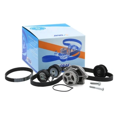 Imagem de GRAF KP674 2 Bomba de Água + Kit correia Distribuição 20mm para accionamento da dentada VOLKSWAGEN: Golf 4, Polo V Hatchback, 5