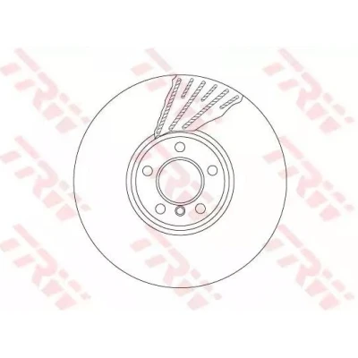 Imagem de TRW DF6622S disco de travão 374 36 5 120 ventilado, duas peças alto carbono BMW: 7, GT
