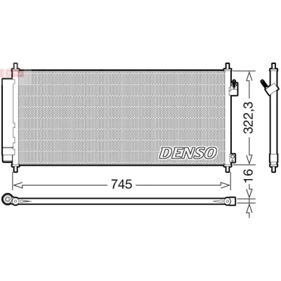 Imagem de DENSO DCN40026 Condensador com secador R 134a