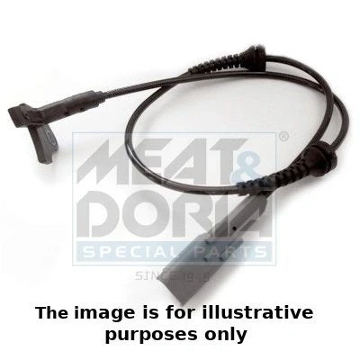 Imagem de MEAT &amp; DORIA 90594E Sensor de ABS Eixo dianteiro, lado direito, esquerdo Hall 2pólos 645mm CITROËN: C4 I Hatchback