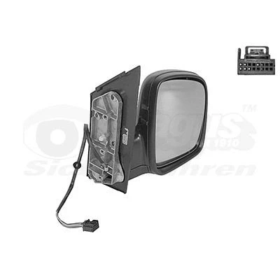 Imagem de Espelho retrovisor Van Wezel 5867808 à direita completo, convexo, para regulação eléctrica dos espelhos, aquecível, sem antena
