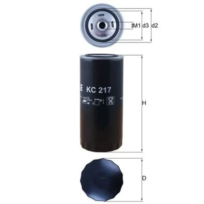 Imagem de MAHLE ORIGINAL KC 217 Filtro de Combustível aparafusado