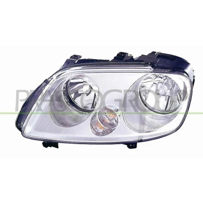 Imagem de PRASCO VG9044904 Farol Principal esquerda H7/H1 crómio com motor de regulação do alcance dos faróis VOLKSWAGEN: Caddy 3, Touran I