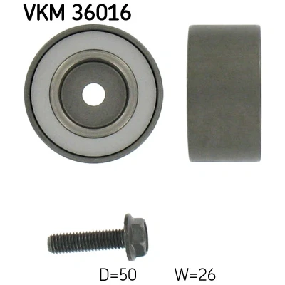 Imagem de SKF VKM 36016 Polia de Desvio com material fixação RENAULT: MEGANE 1, Scénic 1 Coach, VOLVO: V40 Carrinha, S40 I
