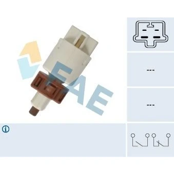 Imagem de FAE 24691 Interruptor de luz stop mecânico 4 TOYOTA: Avensis II Station Wagon, Yaris Hatchback, SUZUKI: Grand Vitara 1 SUV