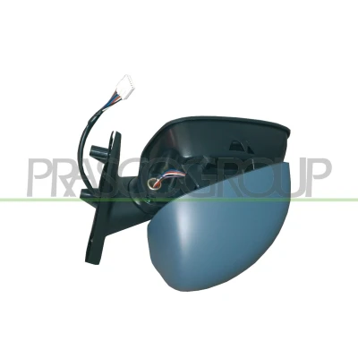 Imagem de Espelho retrovisor Prasco FT3507324 esquerda com subcapa elétrico aquecível, sensor de temeperatura, convexo