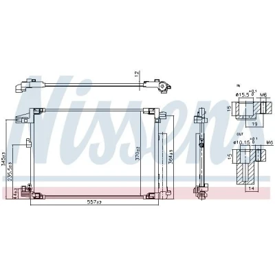 Imagem de NISSENS 941001 Condensador com secador R 134a, 1234yf